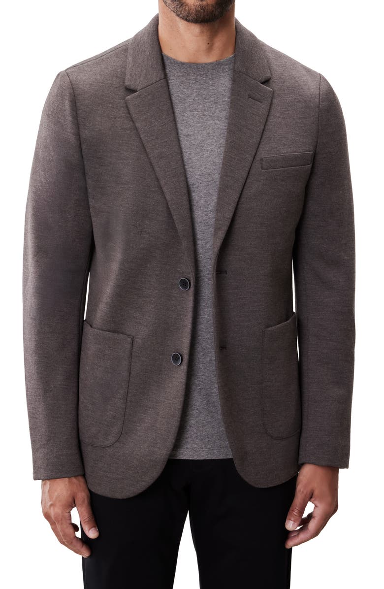 Robert Barakett Blum Heathered Knit Sport Coat, Main, color, Brown