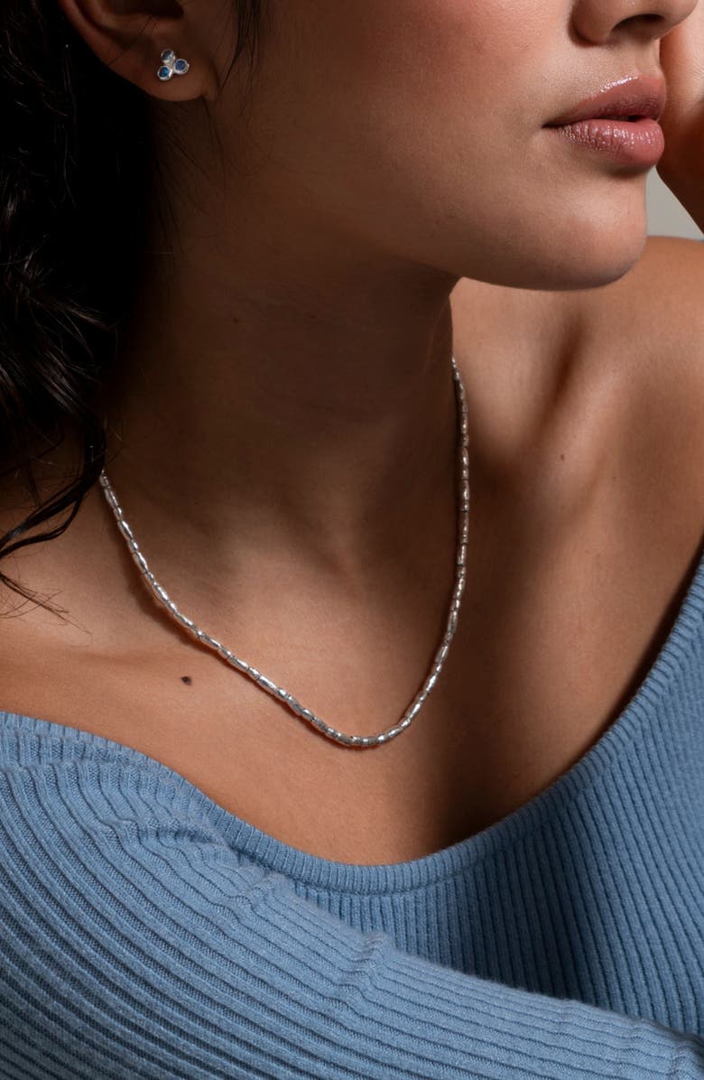 Dower & Hall Rice Nomad Necklace, Alternate, color, Sterling Silver