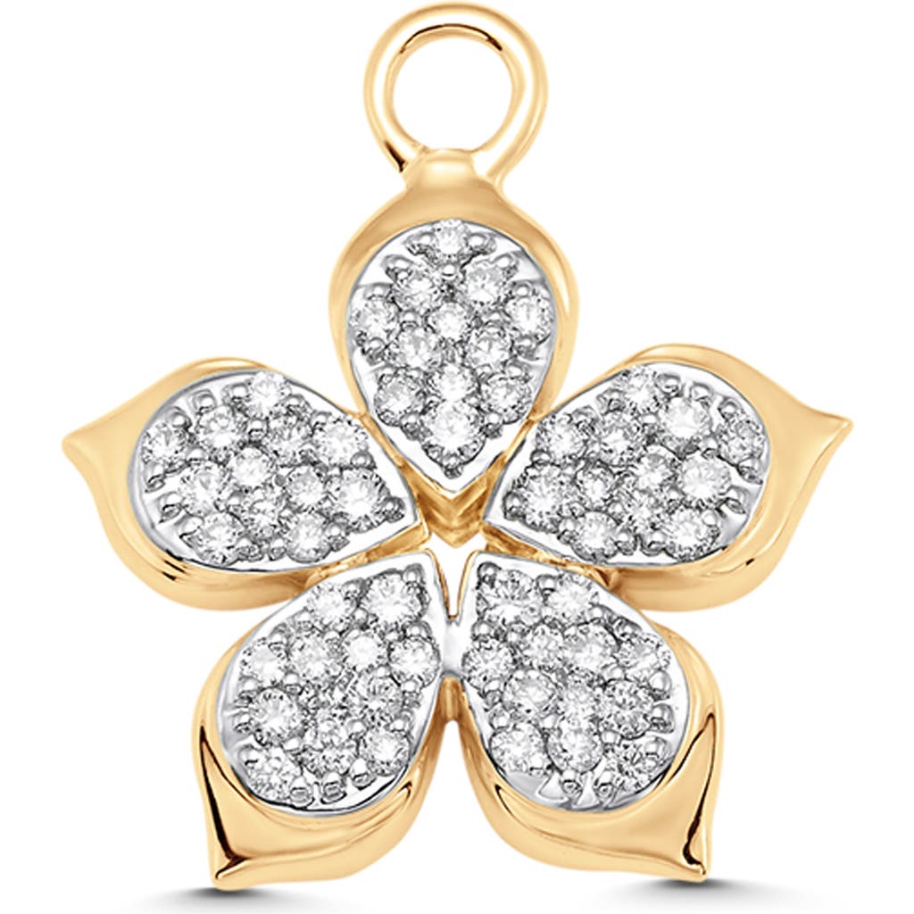 Sara Weinstock Lierre Full Flower Charm In Gold