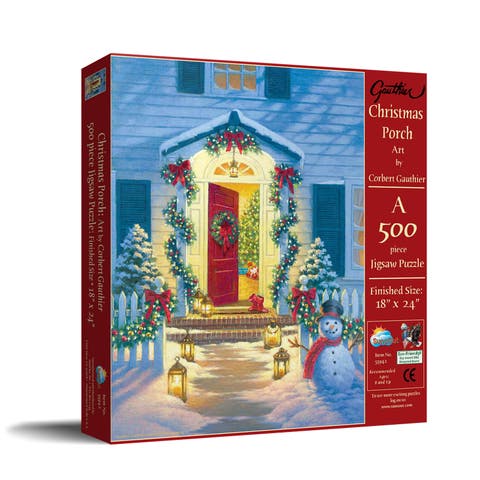 Christmas Porch 500 piece Jigsaw Puzzle for Adults