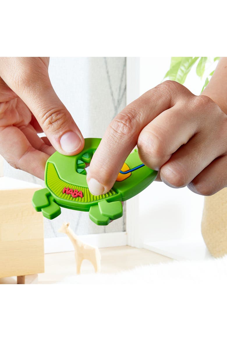 Crocodile Silicone Teething and Grasping Baby Toy, Alternate, color, Multi