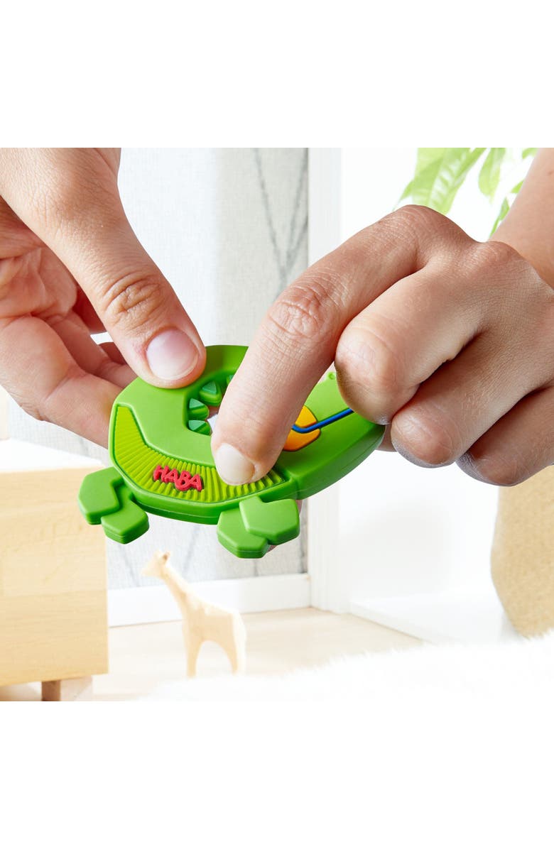 HABA Crocodile Silicone Teething and Grasping Baby Toy, Alternate, color, Multi