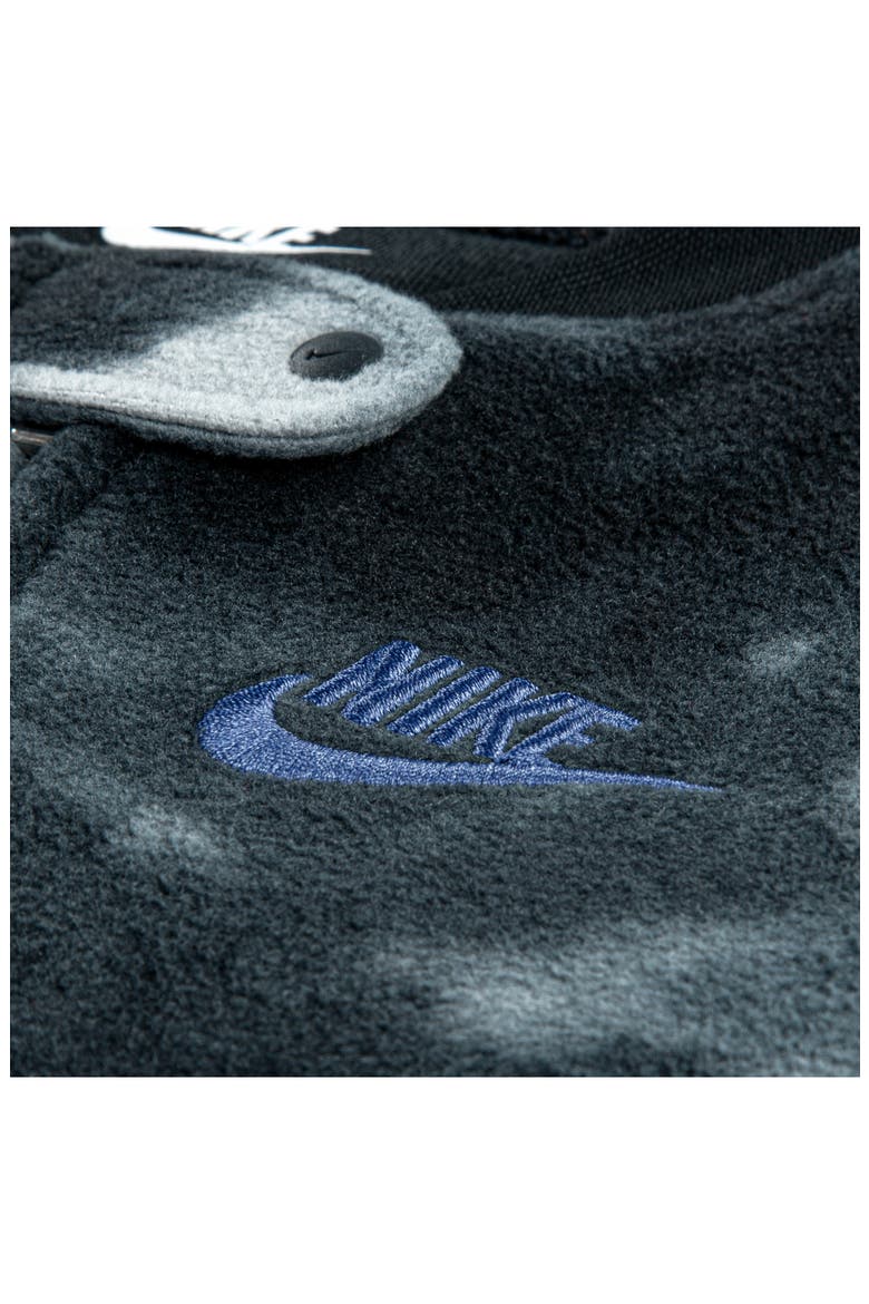 Kids' Futura Storm Microfleece Footie, Alternate, color, DARK SMOKE GREY