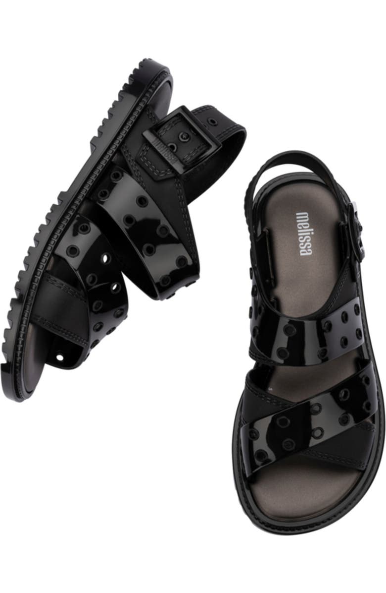 Melissa Lock Sandal, Alternate, color, Black
