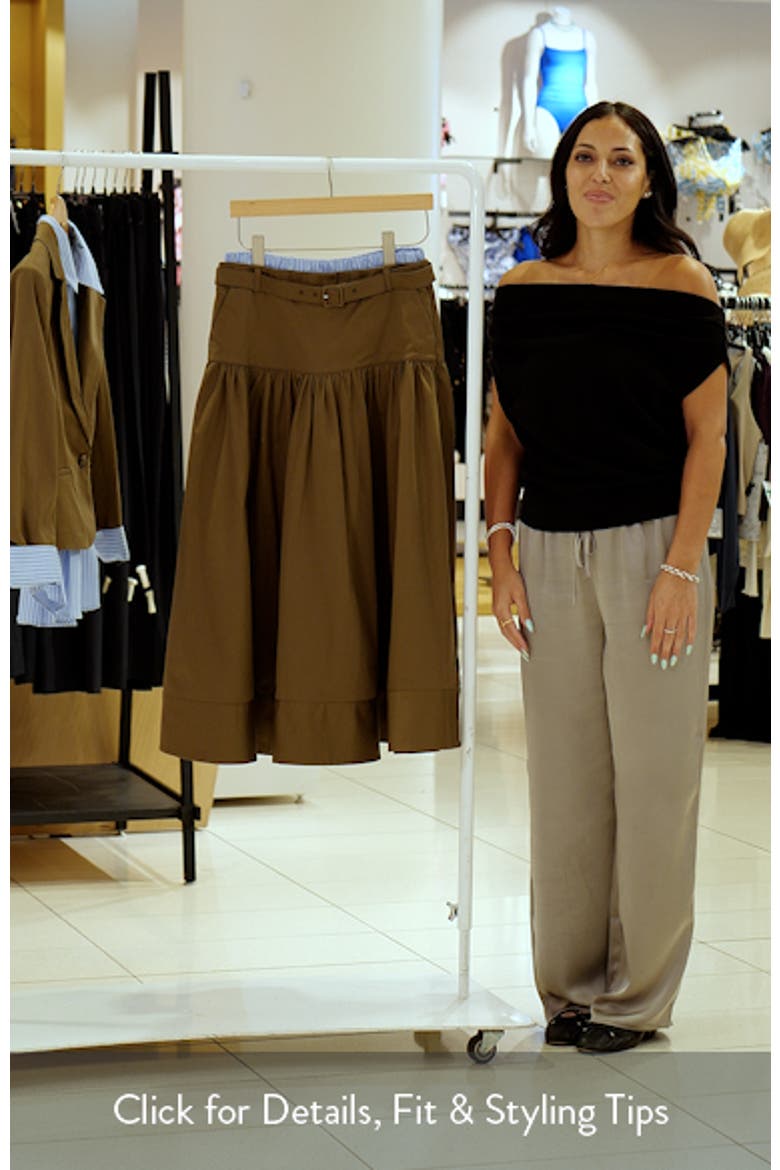 Peri Stretch Cotton Maxi Skirt video