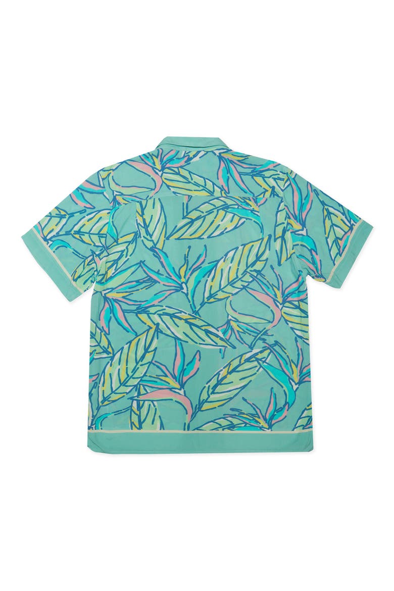 Johnny Jamaica Tropical Print Camp Shirt, Alternate, color, GREEN