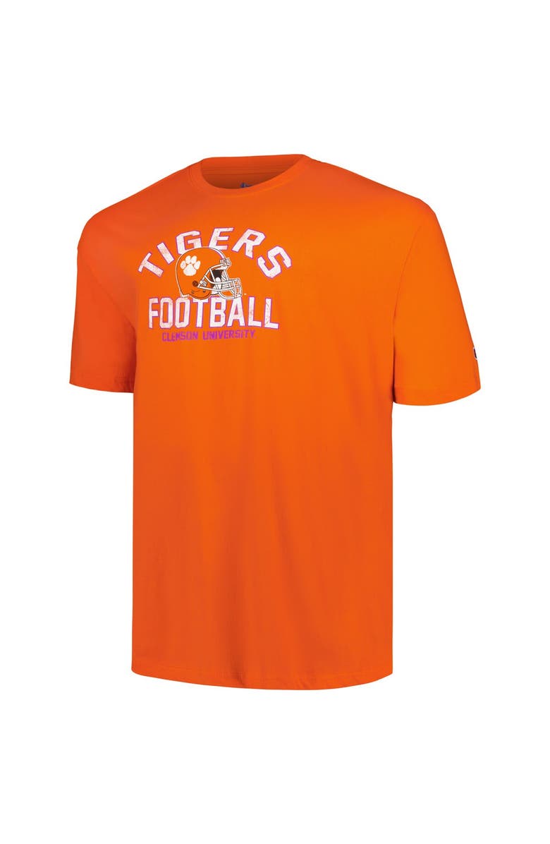 Champion Men's Champion Orange Clemson Tigers Big & Tall Football Helmet T-Shirt, Alternate, color, 