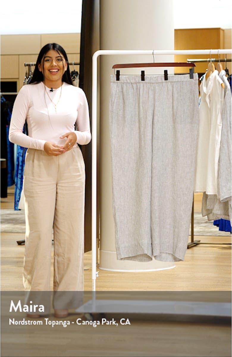 Organic Linen Wide Leg Pant, sales video thumbnail