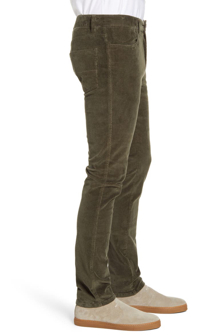 Stretch Corduroy Five Pocket Pants, Alternate, color, MOSS