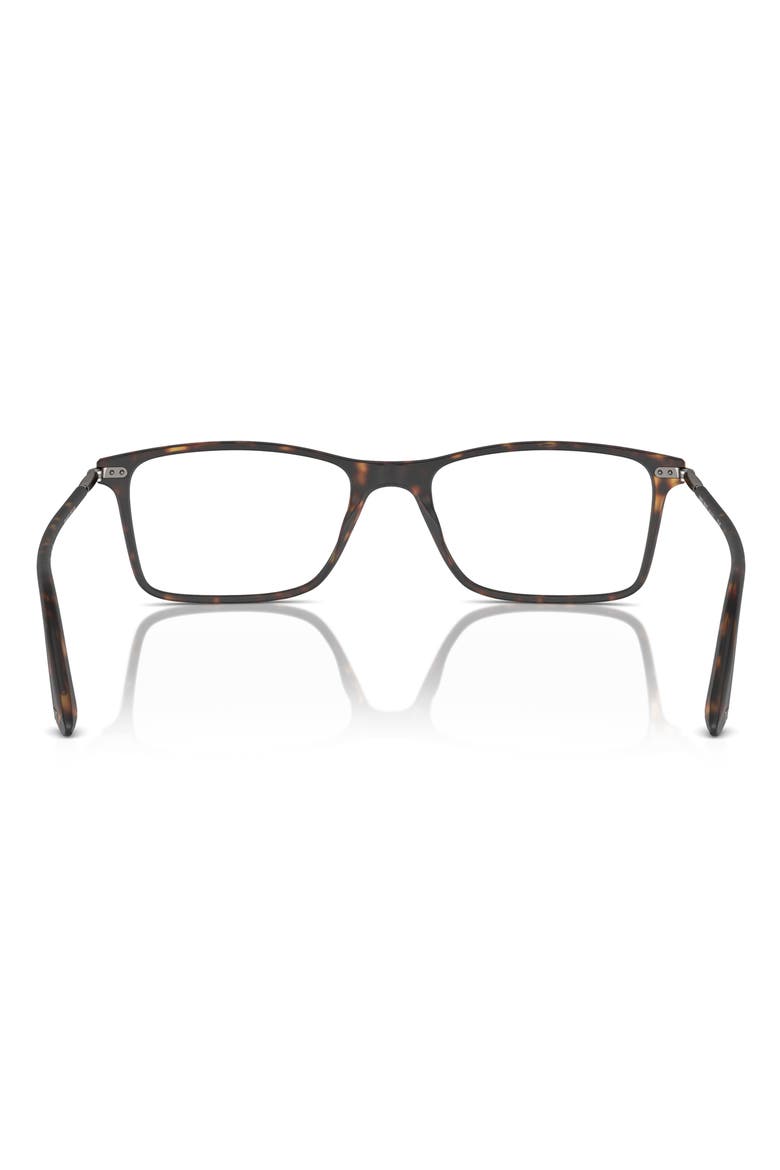 53MM RECTANGLE, Alternate, color, MATTE DARK HAVANA / DEMO LENS