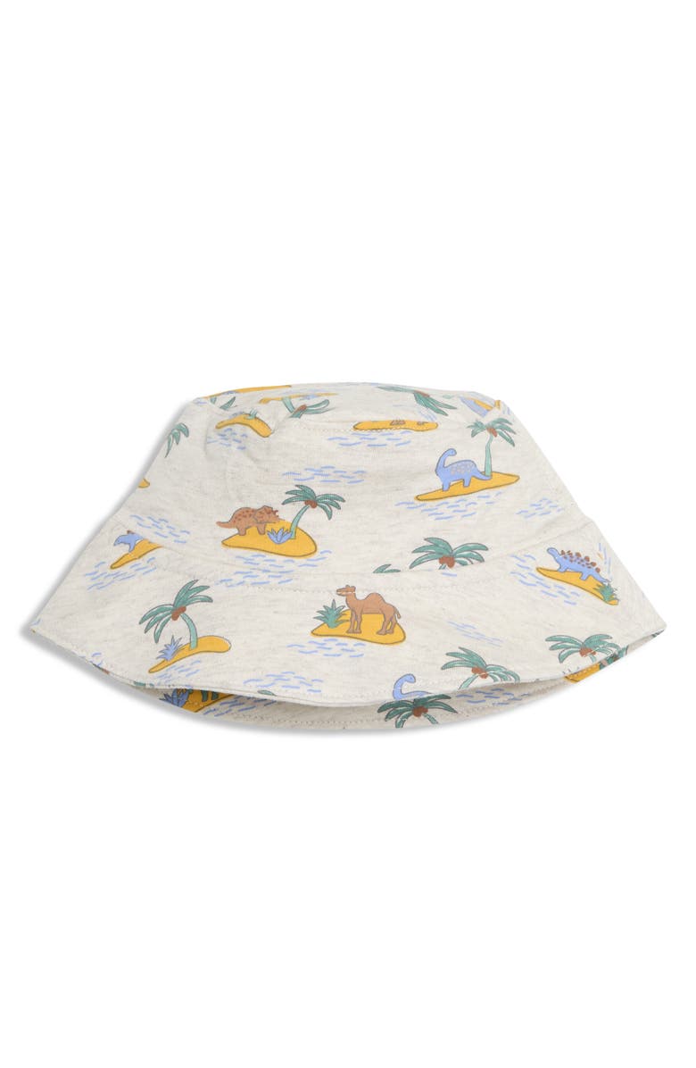 JOJO MAMAN BEBE T-Shirt, Overalls & Bucket Hat Set, Alternate, color, Natural