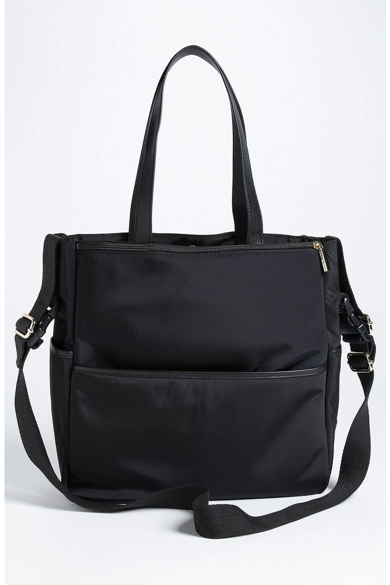 Stacked Logo Baby Bag, Alternate, color, BLACK