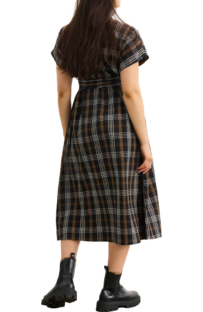 HATCH The Autumn Plaid Carolina Dress, Alternate, color, Black Multi Plaid