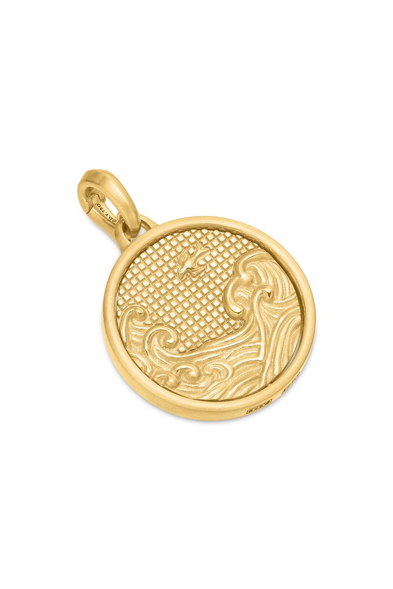 Water & Fire Amulet in 18K Yellow Gold, Alternate, color, 18K YELLOW GOLD