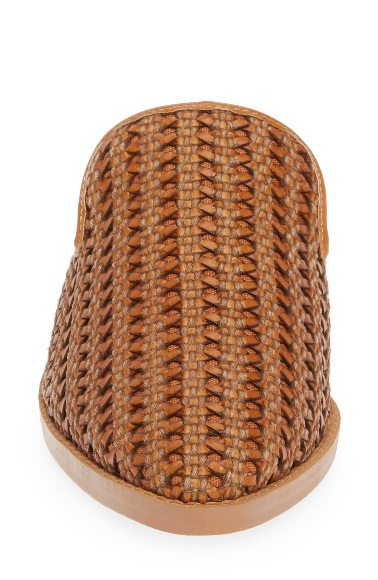 Band of Gypsies Skipper Woven Loafer Mule, Alternate, color, COGNAC WOVEN VEGAN LEATHER