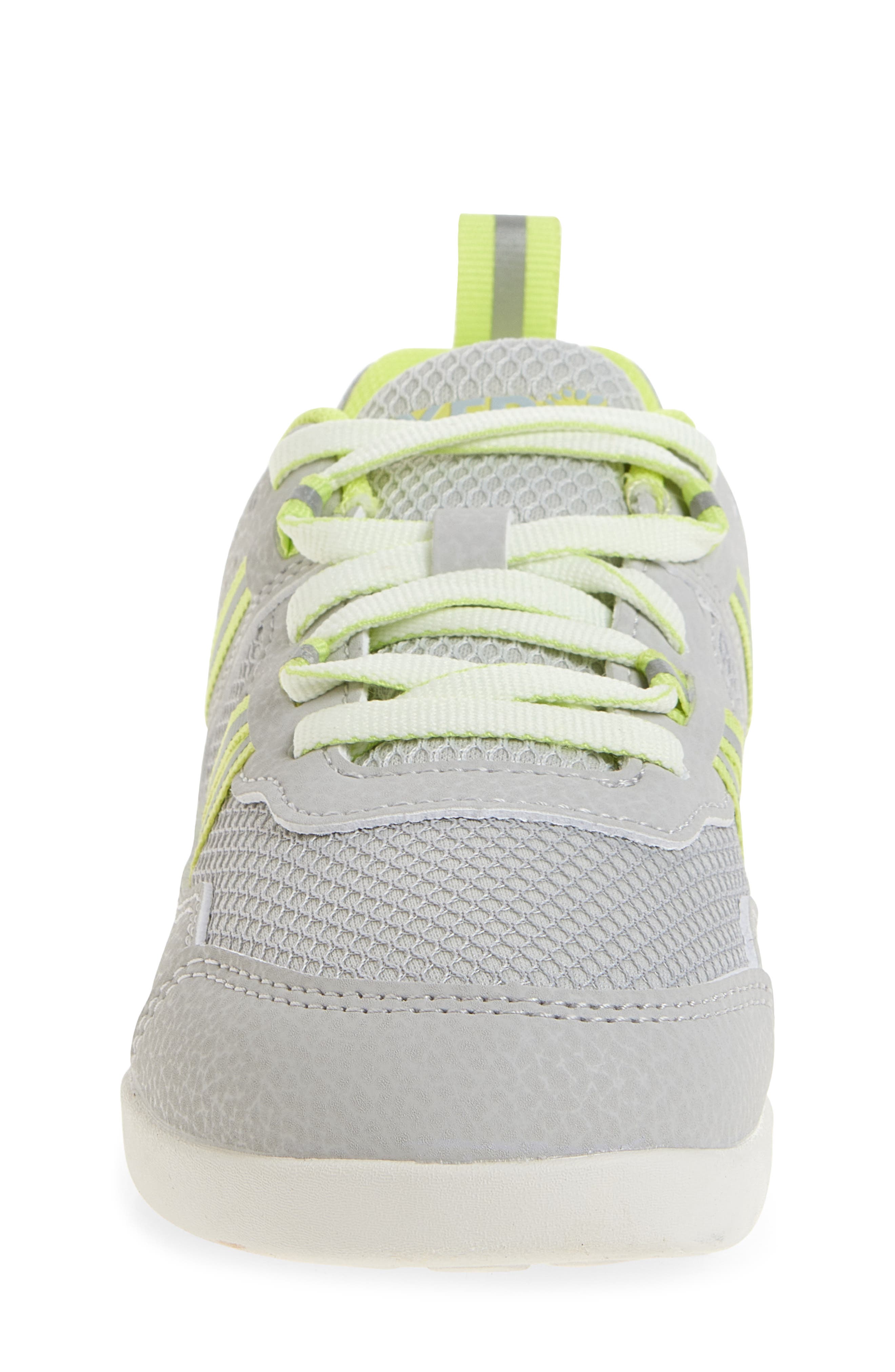 XERO SHOES Kids' Prio Sneaker, Alternate, color, Lunar Rock/Sunny Lime