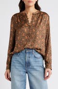 Treasure & Bond Drapey Long Sleeve Top