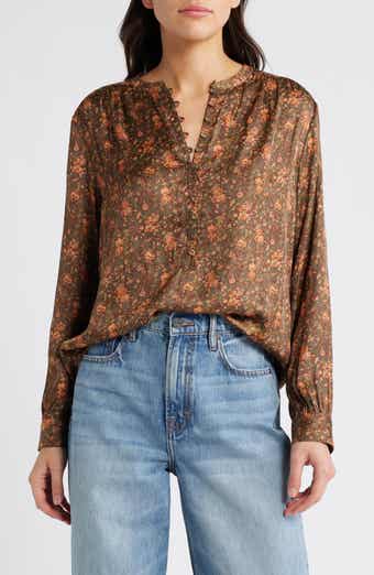 Treasure & Bond Drapey Long Sleeve Top