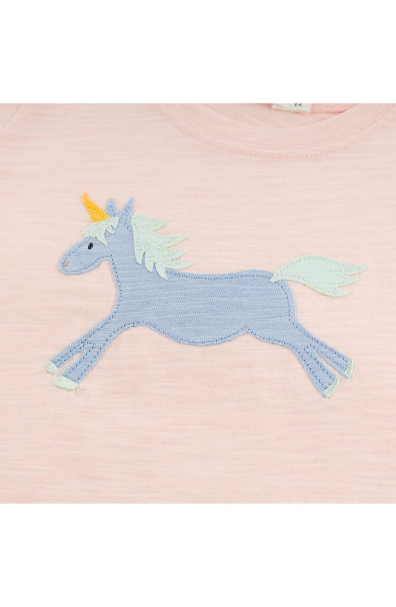 oh baby! Unicorn Raw Edge T-Shirt, Alternate, color, Pale Pink
