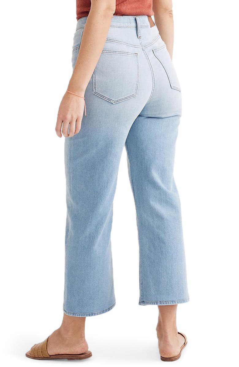 Madewell Wide Leg Crop Jeans, Alternate, color,