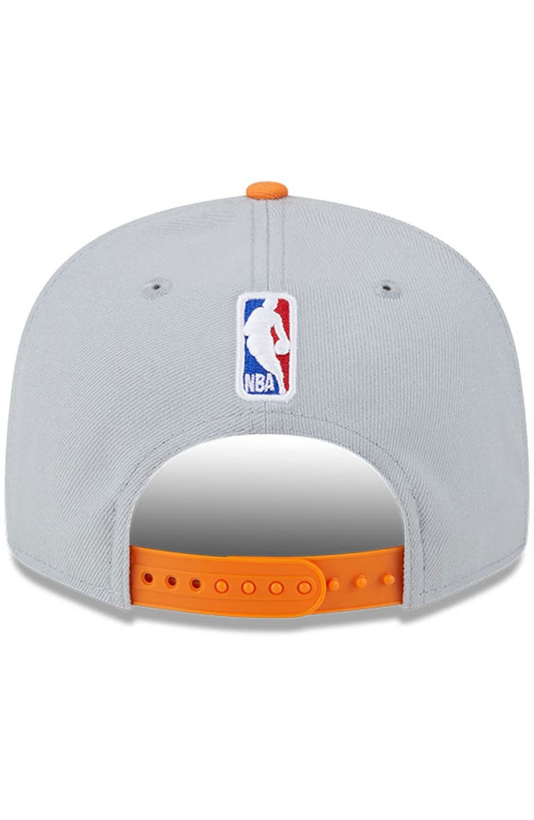 New Era Men's New Era Gray/Orange Phoenix Suns Tip-Off Two-Tone 9FIFTY Snapback Hat, Alternate, color, 