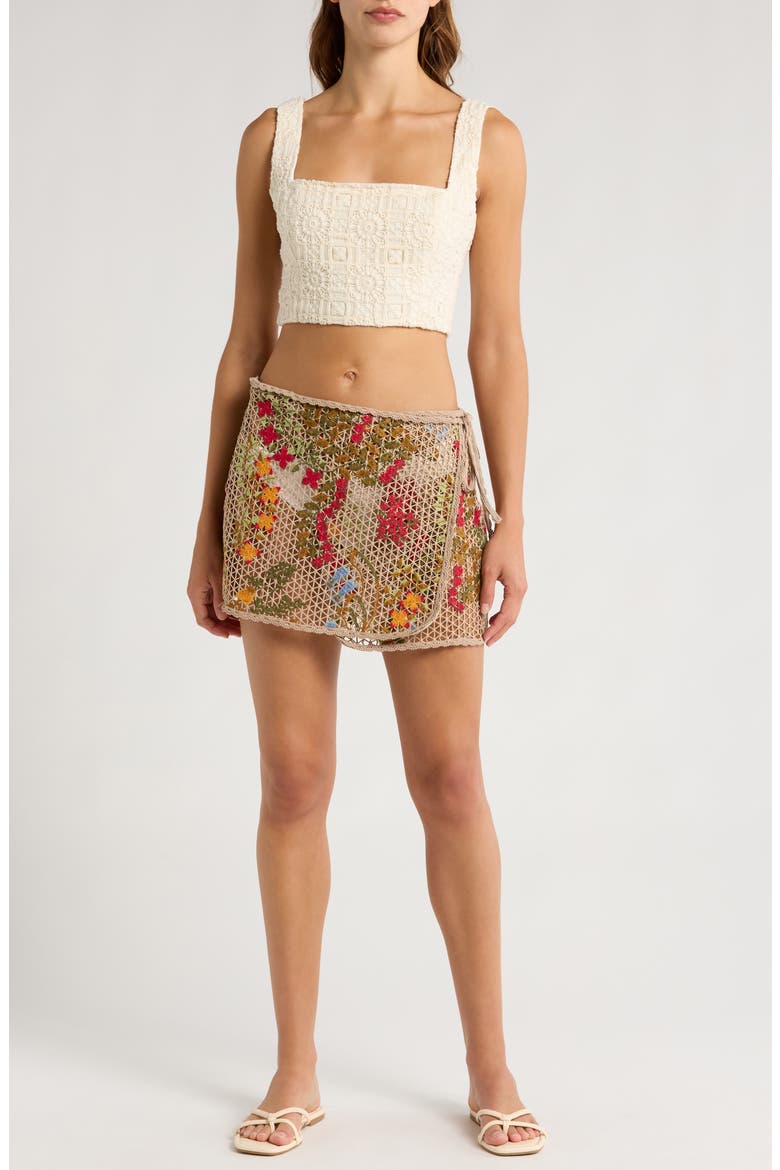 Danna Tile Cover-Up Skirt, Main, color, MULTICOLOR