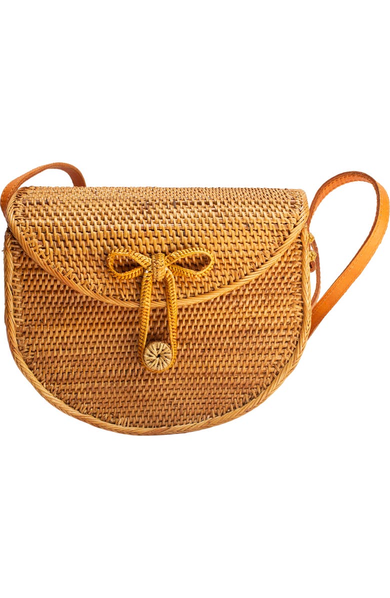 Jelavu Sedna Handwoven Rattan Saddle Bag, Main, color, Natural