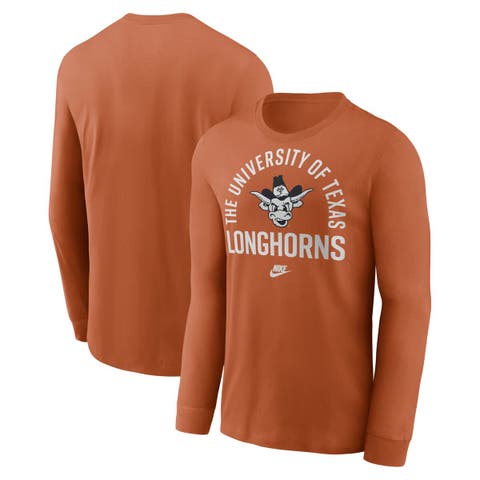 Men's Nike Texas Orange Texas Longhorns Legacy Arched Logo Long Sleeve T-Shirt