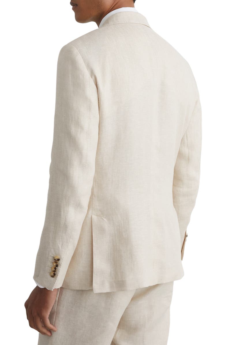 Reiss Atlantic linen Blazer, Alternate, color, Stone