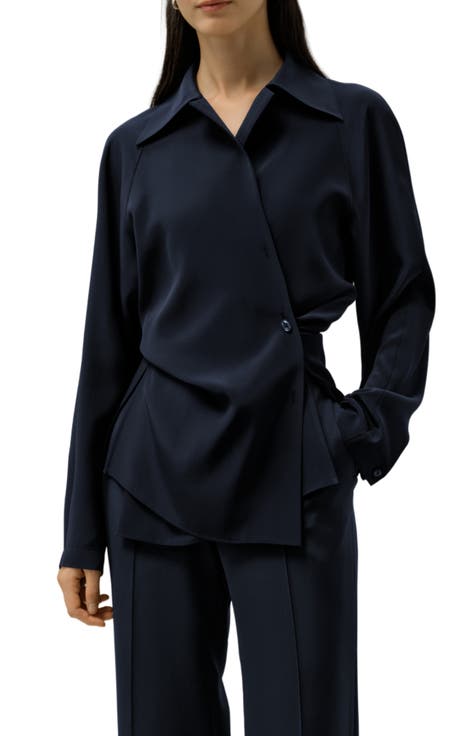 Multipositional Silk Shirt