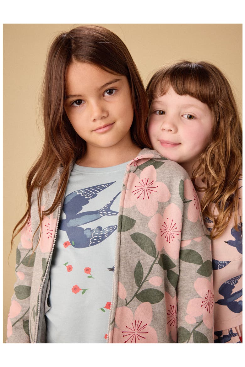 Printed Pocket Play Dress, Alternate, color, Magpies & Flowers