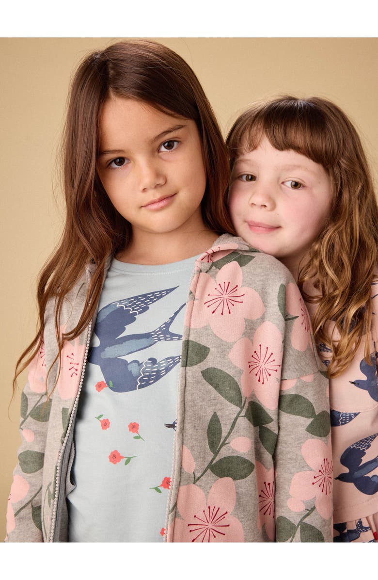 Tea Collection Printed Pocket Play Dress, Alternate, color, Magpies & Flowers