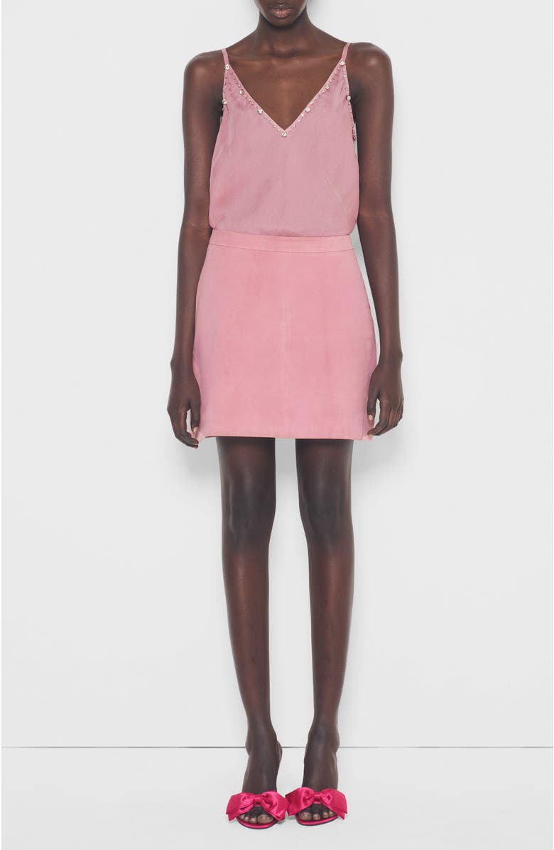 AS by DF Candy Supersuede Skirt, Main, color, Mauve