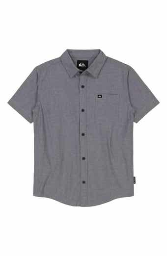 Quiksilver Kids' Oxford Classics Short Sleeve Cotton Button-Up Shirt