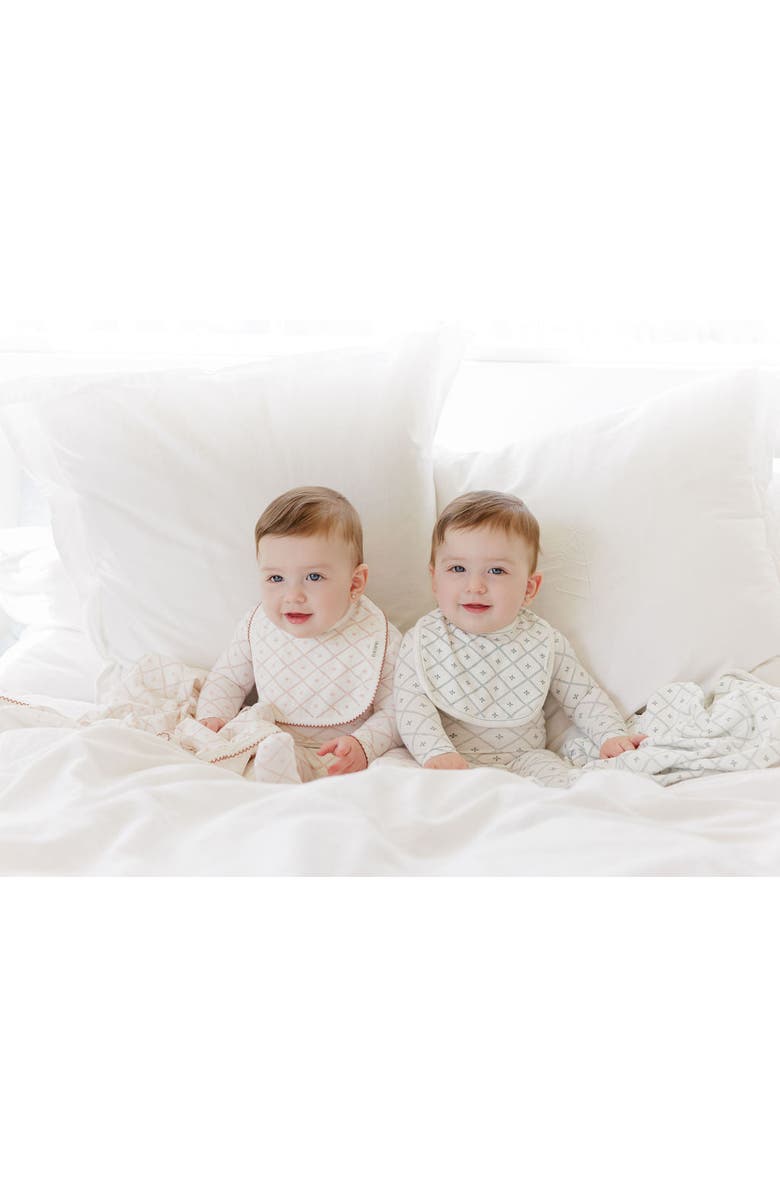 Ely's & Co. Aurora Classics Diamond Print Collection - Footie, Alternate, color, Ivory/Blue