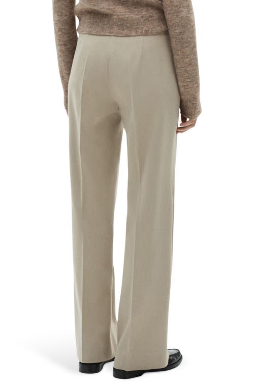 Mango Flare Pants In Beige