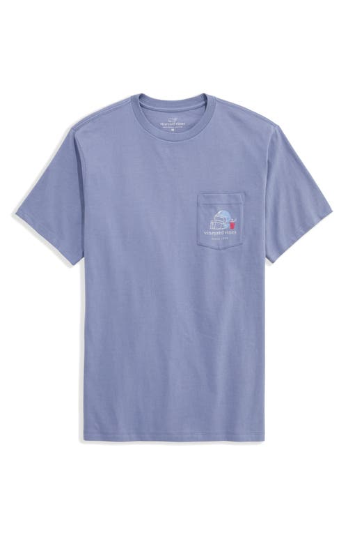 Vineyard Vines Saturdaze Cotton Pocket T-shirt In Blue