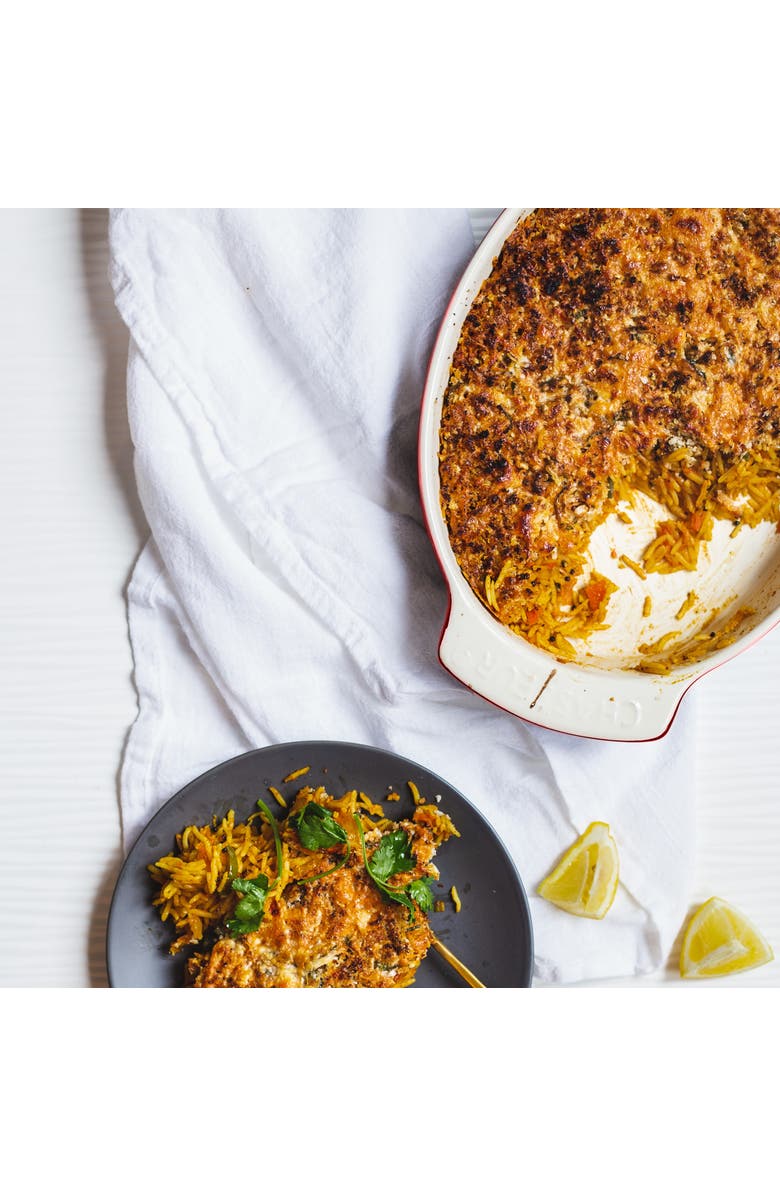 Gibson 2.5 Quart  Stoneware Bake Pan, Alternate, color, Red