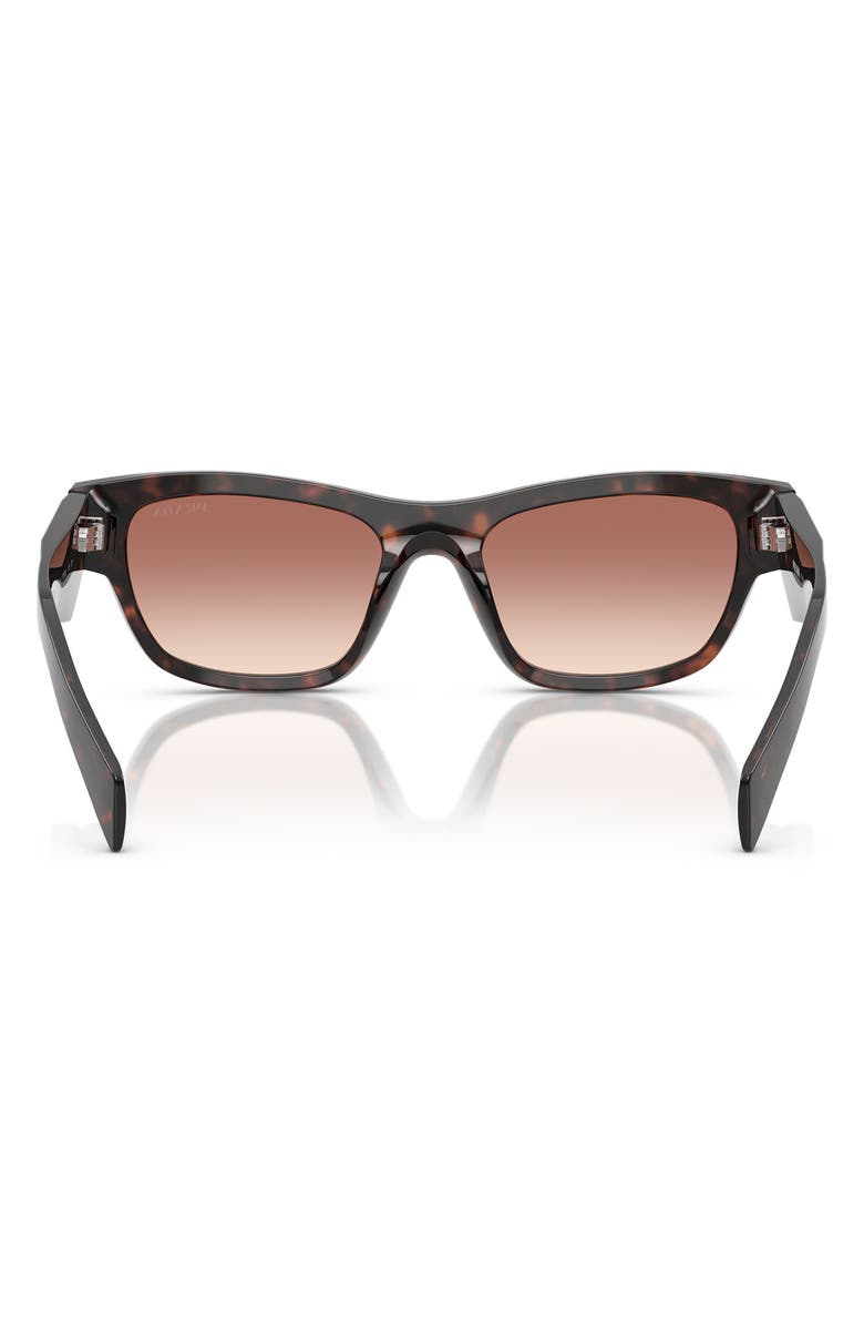Prada 52mm Butterfly Polarized Sunglasses, Alternate, color, Bordeaux