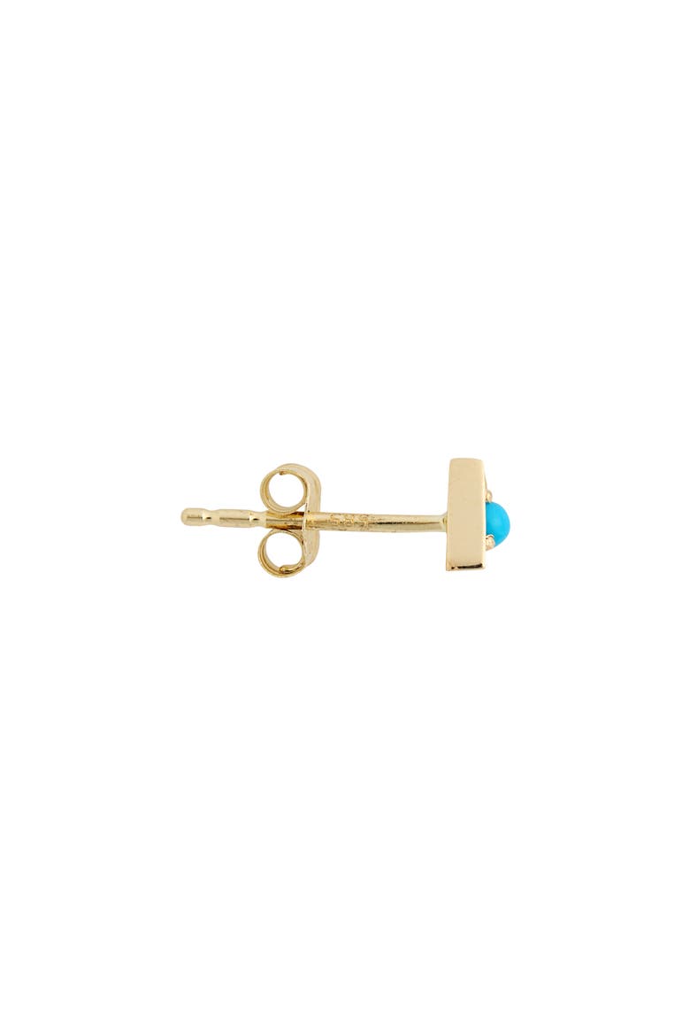 Cleo Triangle Stud Earrings, Alternate, color, TURQUOISE/ AQUA