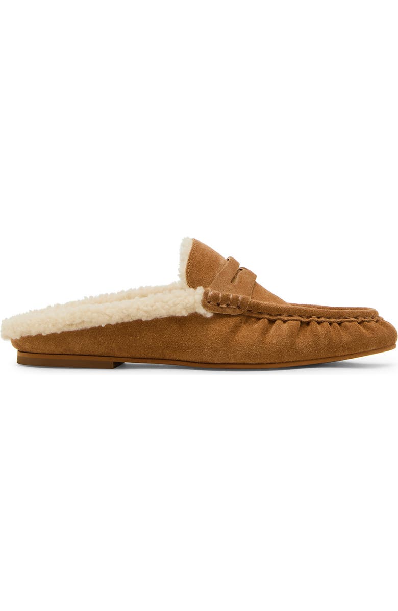 Steve Madden Rafe Faux Shearling Lined Mule, Alternate, color, Tan Suede