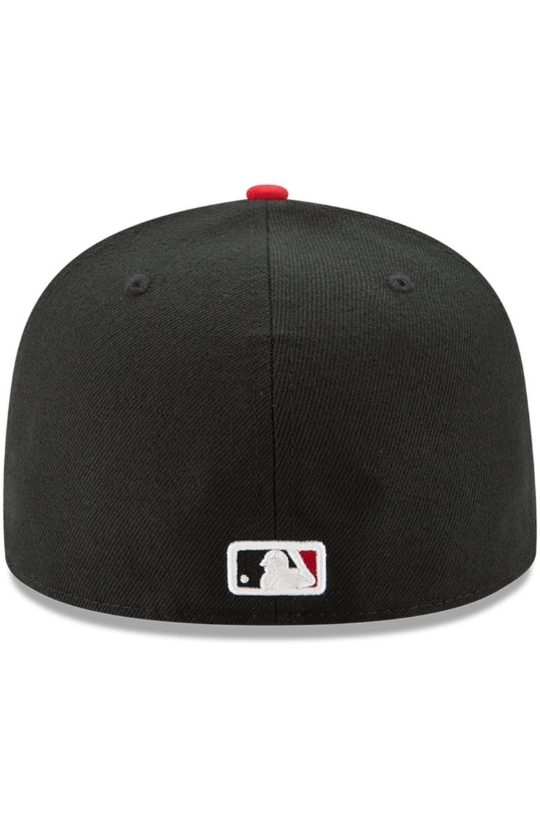 New Era Men's New Era Black/Red Cincinnati Reds Road Authentic Collection On-Field 59FIFTY Fitted Hat, Alternate, color, Black