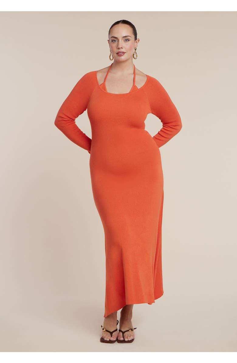 ELOQUII Sweater Dress W Strap, Alternate, color, Koi