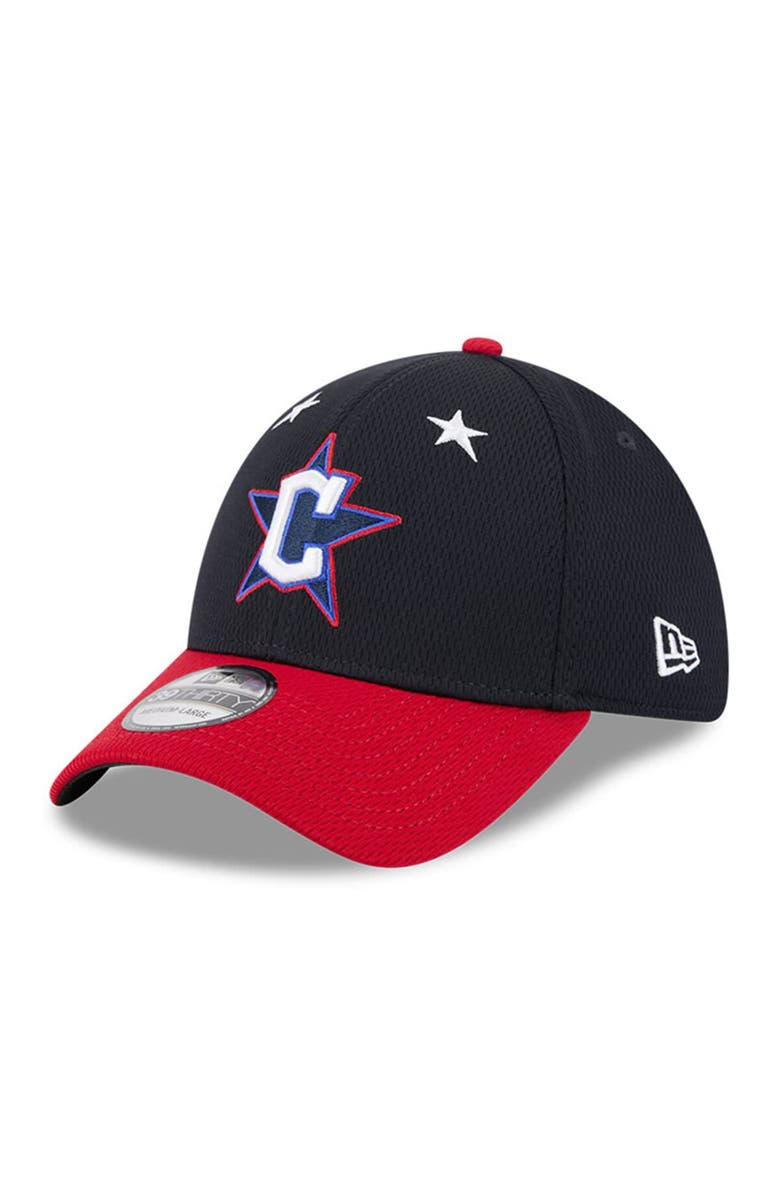New Era Men's New Era Navy/Red Cleveland Guardians 2025 MLB All-Star Game Workout 39THIRTY Flex Hat, Alternate, color,