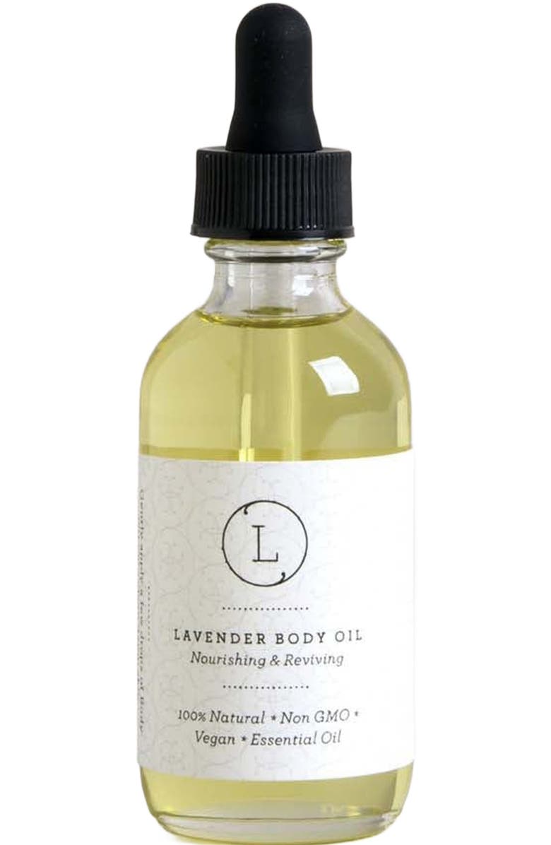 Lizush Lavender Body Oil, Natural Moisturizing Body Oil, Main, color, NO COLOR