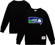 Mitchell & Ness Men's Mitchell & Ness Black Seattle Seahawks Basic Fleece Pullover Sweatshirt