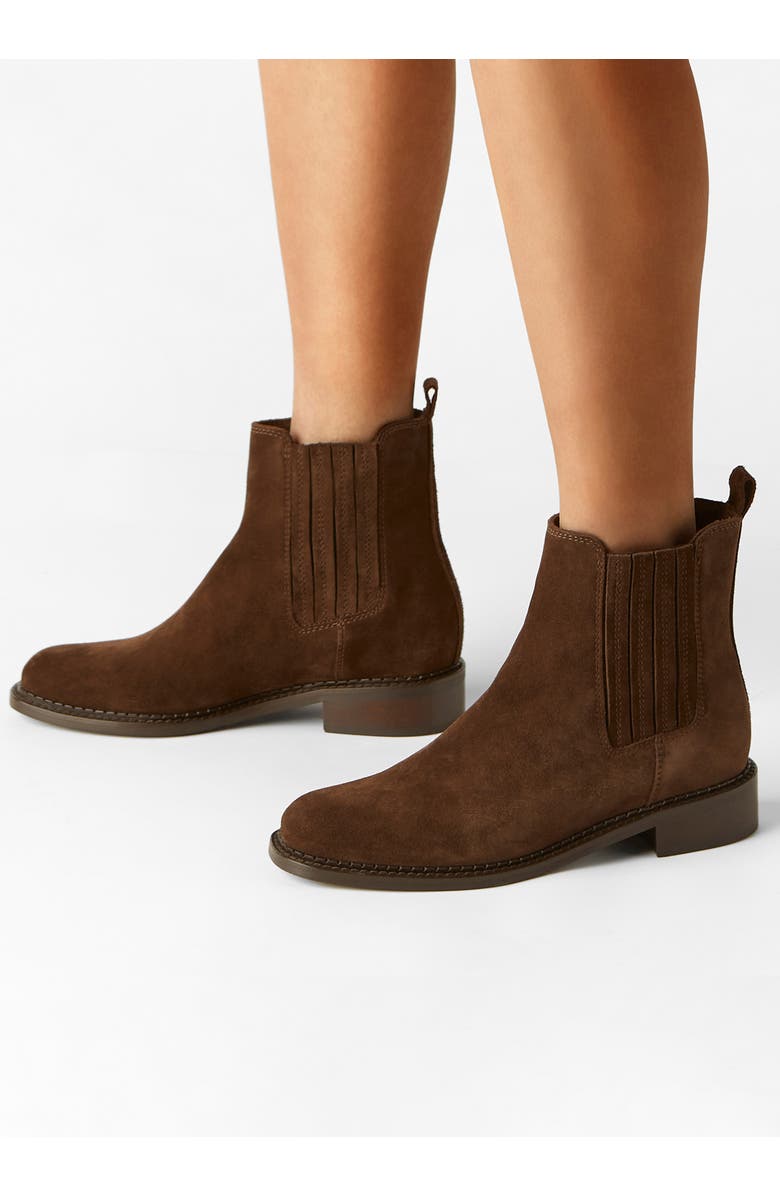 La Canadienne Seraphina City Dry<sup>™</sup> Waterproof Chelsea Boot, Alternate, color, Brunette Suede