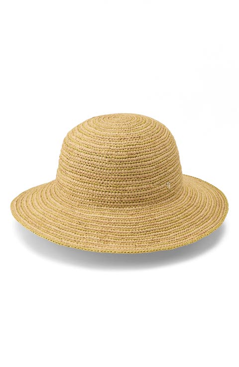 Evadine Packable Raffia Sun Hat