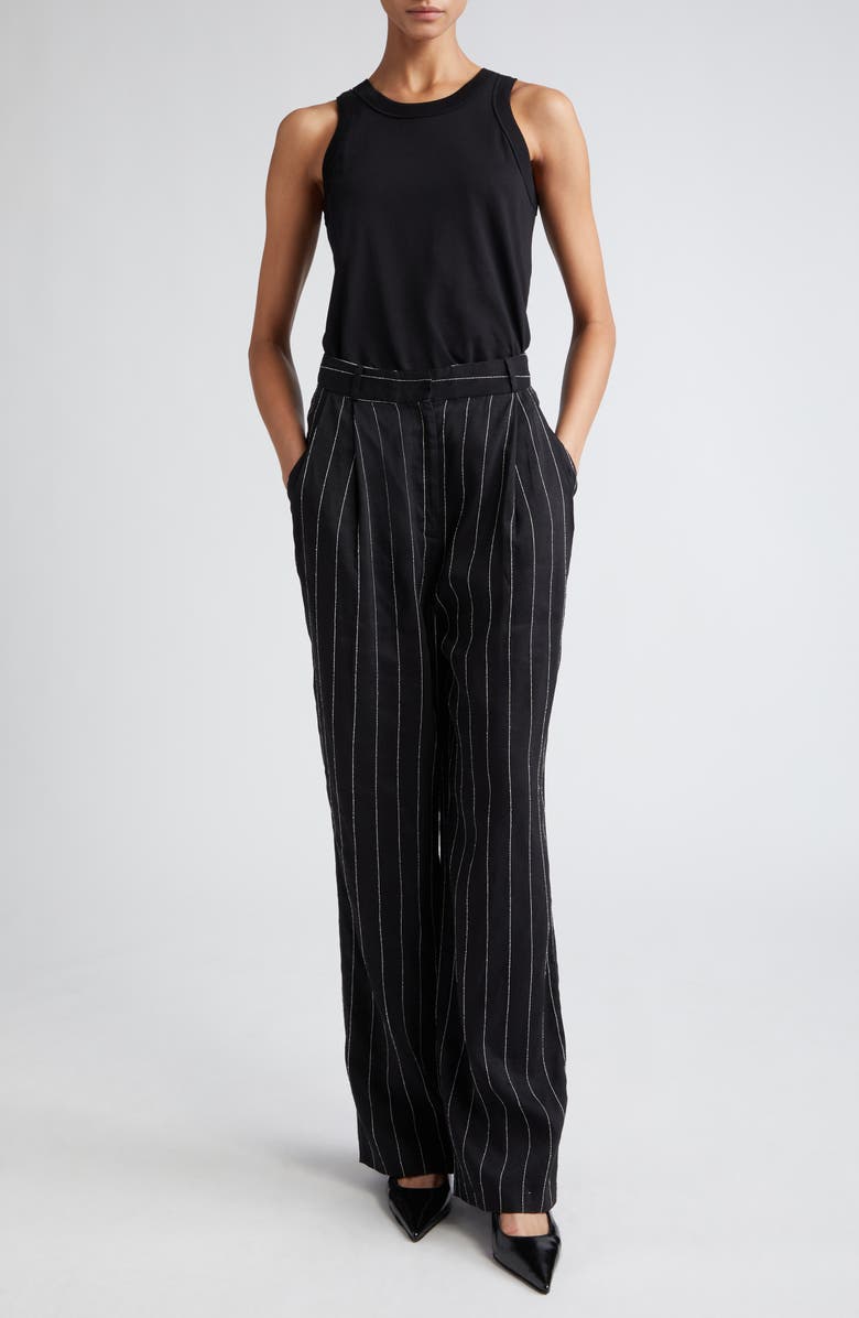 LOULOU DE SAISON Poso Supima<sup>®</sup> Cotton Tank, Alternate, color, Black