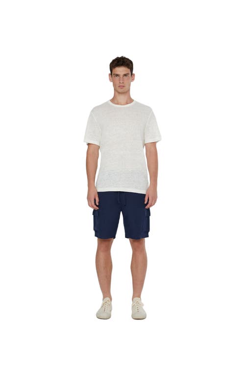 Onia Air Linen Pull-On Cargo in Deep Navy 